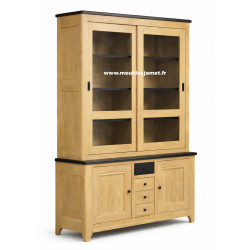 Meuble vaisselier 100 % chêne massif