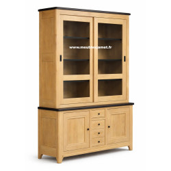 Meuble vaisselier 100 % chêne massif