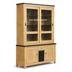Meuble vaisselier 100 % chêne massif