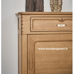 Meuble bas 2 portes coulissante dessus céramique