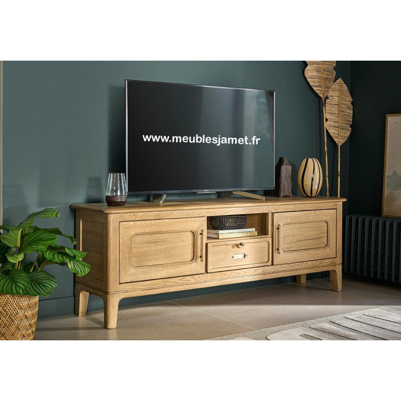 Meuble TV Style Atelier en chêne