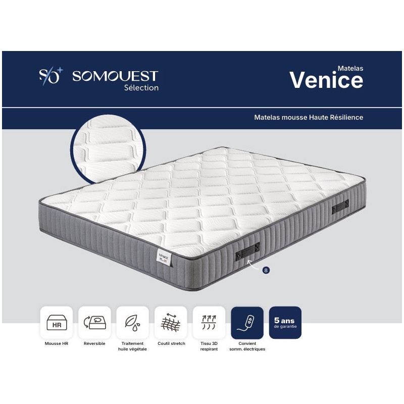 Matelas VENICE Mousse - SOMOUEST