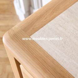 Meuble TV Style Contemporain Chêne 3 portes