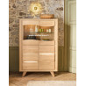 Meuble Vitrine Style Contemporain Chêne 4 portes