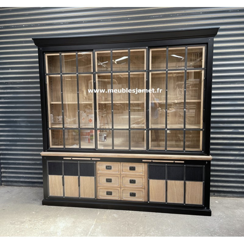 Buffet Vaisselier Style Industriel SAINT AMBROIX