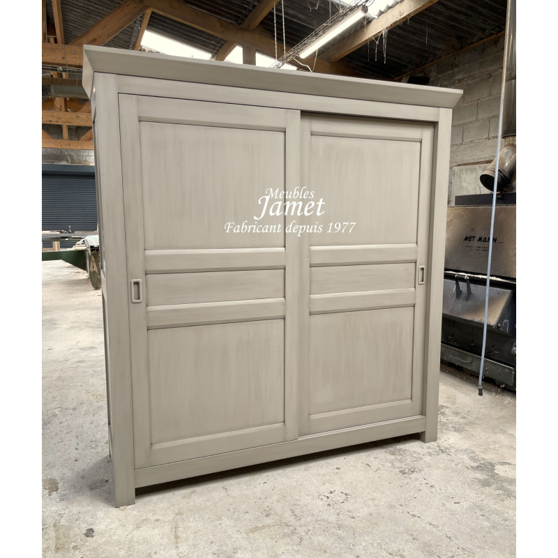 Armoire Dressing style contemporain 2 portes coulissantes