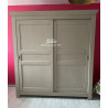 Armoire Dressing style contemporain 2 portes coulissantes