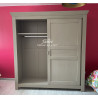 Armoire Dressing style contemporain 2 portes coulissantes