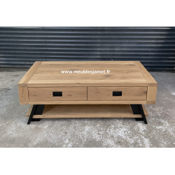 Réf. A4670 Table de salon un plateau relevable en chêne