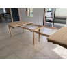 Table ovale fabrication sur mesure en chêne massif 3 allonges