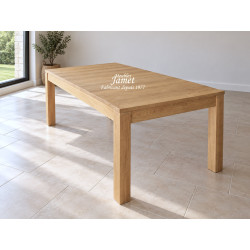 Table contemporaine rectangulaire chêne massif - MEUBLES JAMET