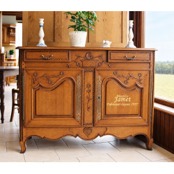 Meuble bas normand sculpté design - MEUBLES JAMET