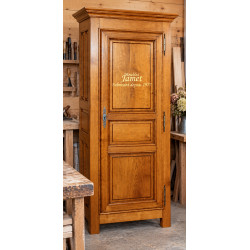 Meuble 1 porte style Louis XIII en chêne massif